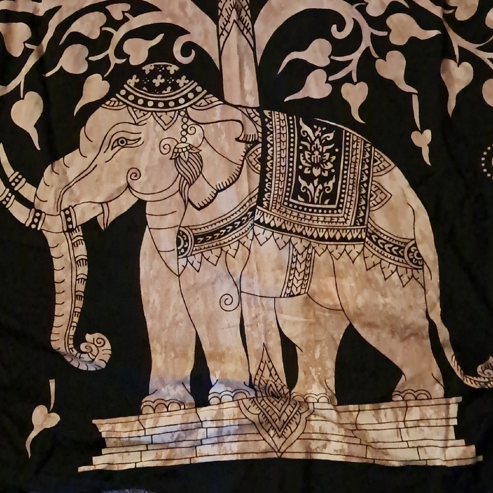 Elephant Tree of Life Wall Hanging Tapestry - Picture 2 of 7